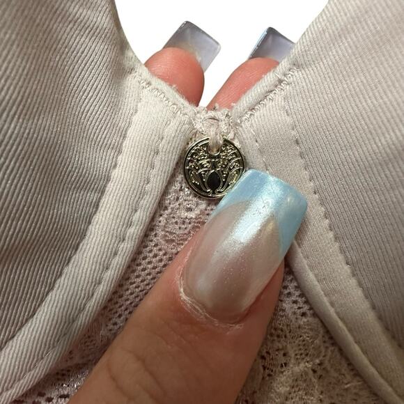 Natori Bliss Perfection Comfort T-Shirt pink Lace accent  Bra Size 34C - Picture 4 of 9